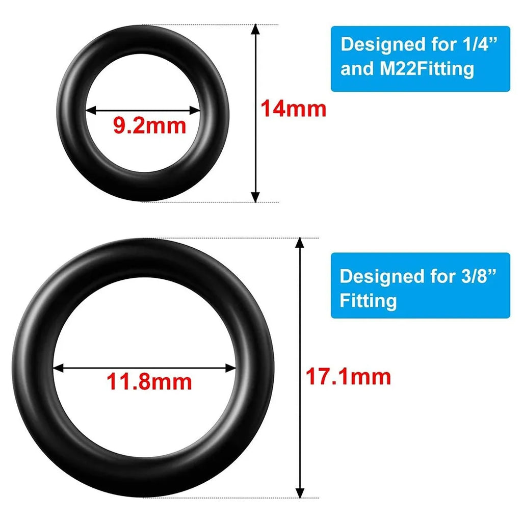 O Ring For High Pressure Washer 1 In 4 Inch 3 In 8 Inch M22 Quick Disconnect Fitting Gasket Washer Seal O Ring Rubber Set Qme