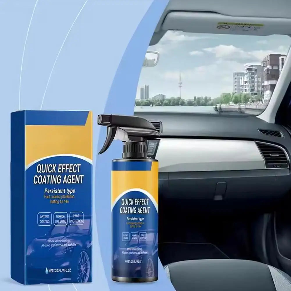 120ml Ceramic Coating Spray for Vehicles Scratch Remover Agent for Car High Protection Long-Lasting Vehicles Coating Spray Qme
