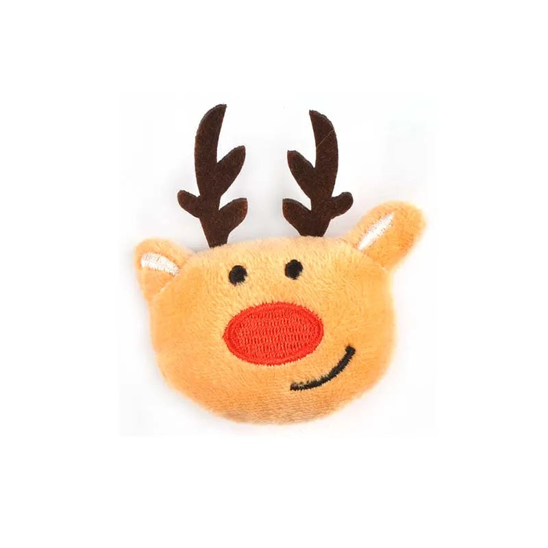 5Pcs 43-60mm Cartoon Santa Claus Elk Snowman Christmas Patches Appliques Handmade DIY Festival Crafts Decor Headwear Accessories Qme
