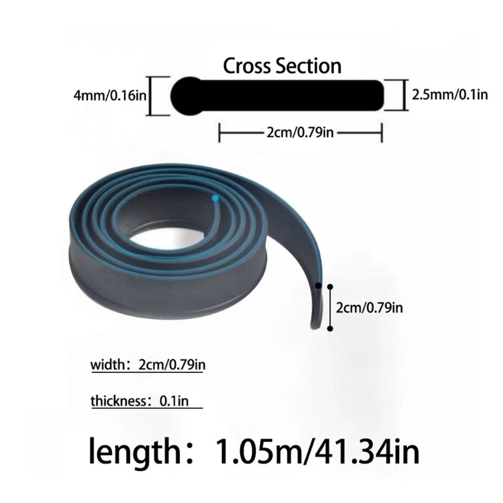 Glass Squeegee Refills Replacement Squeegee Window Shower Bathroom Cleaner Part Glass Cleaning Tool Accessories Qme Black