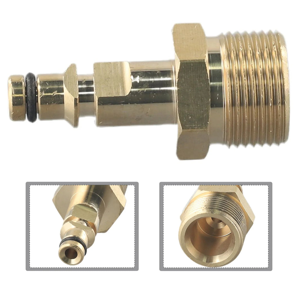 M22 Adapter Solid Brass Adapter For K Series Hose Quick Connector High Pressure Washer Hose Pipe Quick Connector Convert Tool Qme