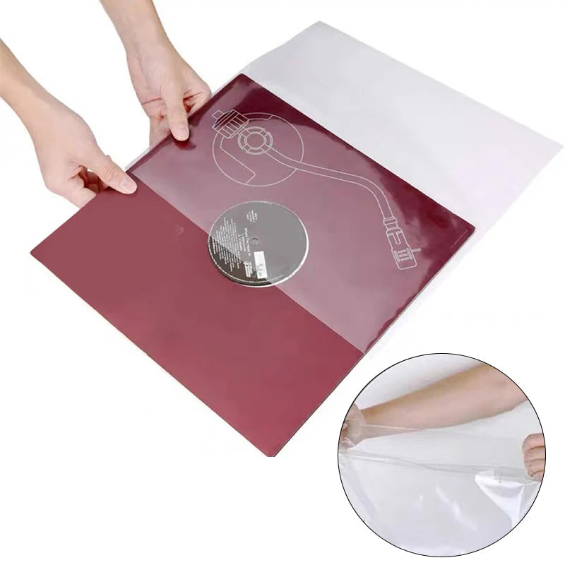 Sleeve Vinyl Record Storage Bags Double-opening Three Layers LP Qme