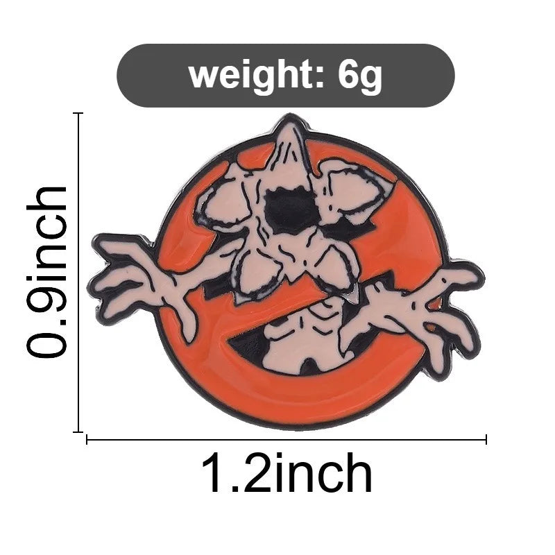 Exquisite Cartoon Demon Enamel Pins Classic Horror Monster For Backpack Hat Clothing Decor Halloween Festival Gift Accessories Qme