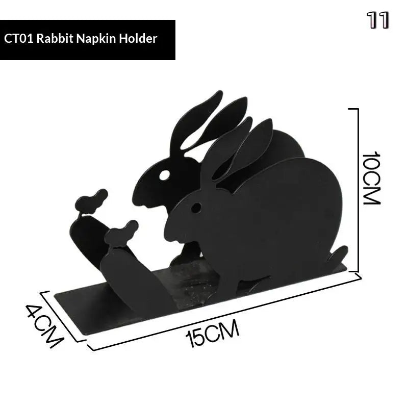 Cartoon Pattern Napkin Holder Paper Drawer Storage Bracket Organizer Qme 11