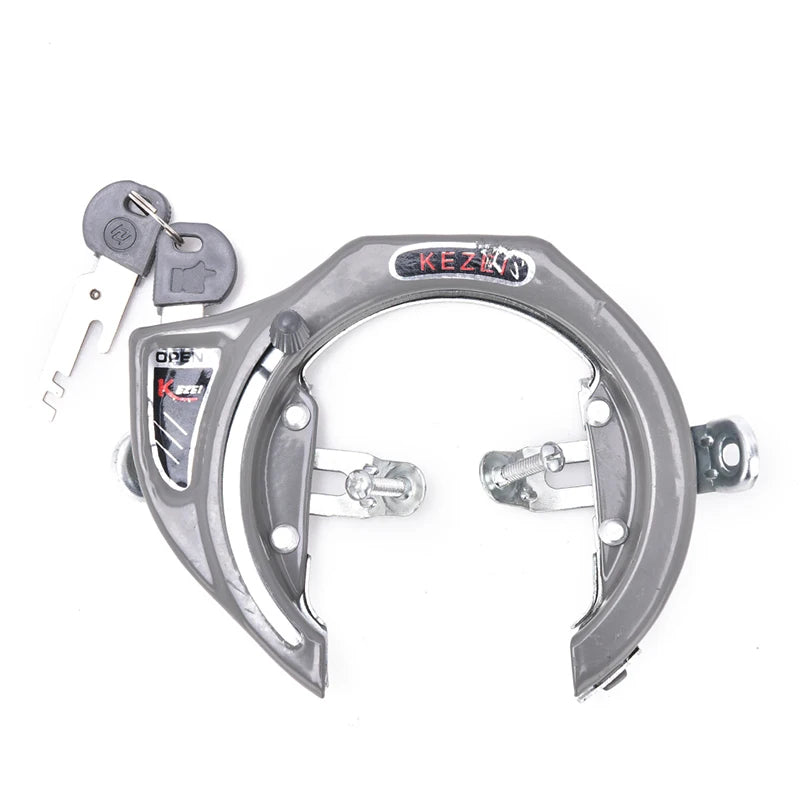 Bicycle Lock Computer Locks Mountain Bike Anti-theft Steel Chain Keys Qme Gray