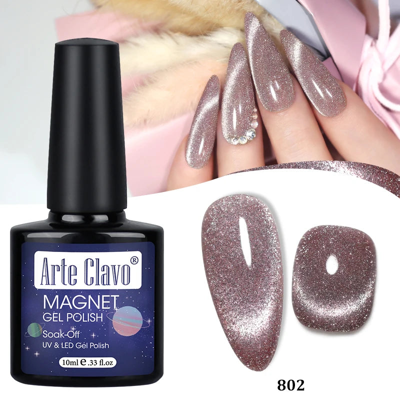 Arte Clavo Auroras Cat Eye Magnetic Gel Unicorn Shining Transparent
