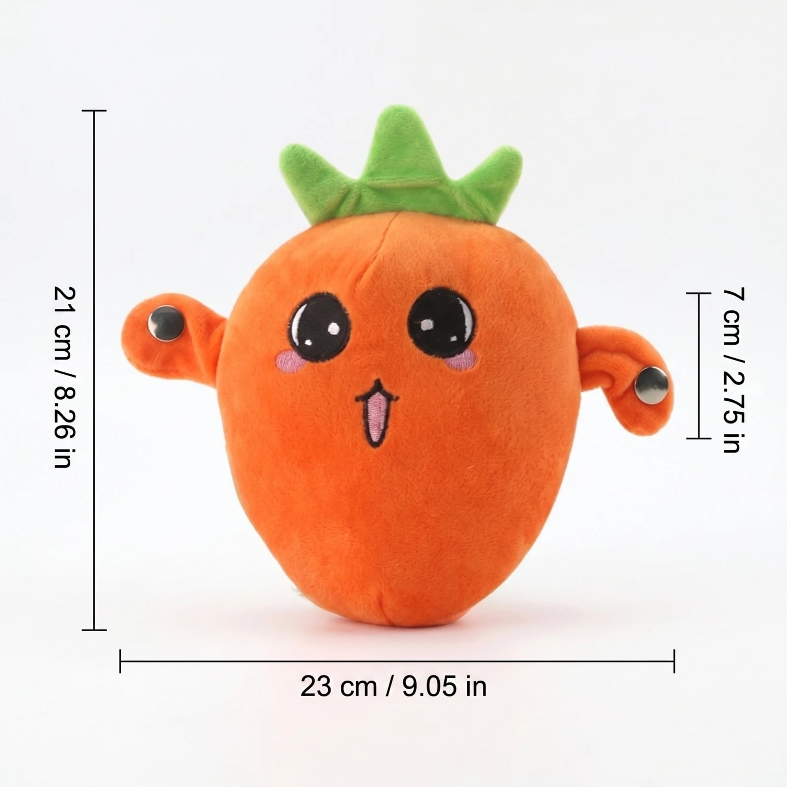 Cartoon Fruit Sensing Rhythm Radish Plush Toy Parent-child Interactive Plush Doll Cultivate Music Perception Ability Fun Gift Qme
