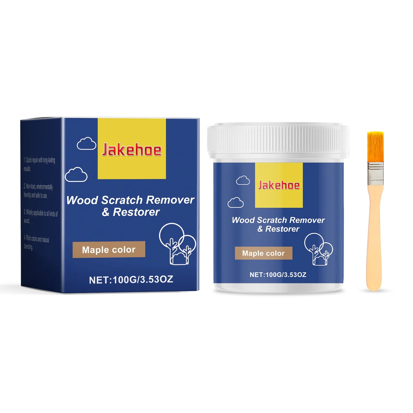 Wooden Furniture Repair Paste Floor Tile Scratches Removal Filler Polishing Furniture Refinishing Damage Furniture Touch Up Kit Qme Maple Color Boxed