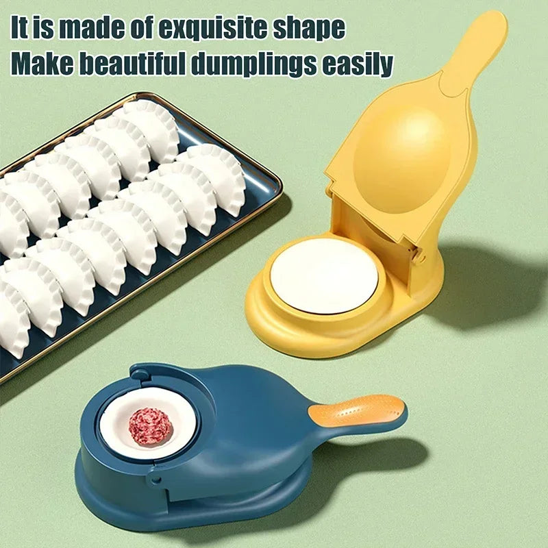 2 In1 Dumpling Maker DIY Wrapper Presser Dough Pressing Ideal Home Qme
