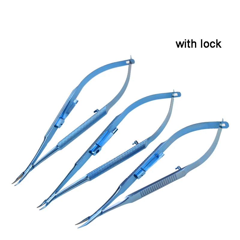 Titanium Alloy Castroviejo Needle Holders Lock Without Curved Forceps Qme