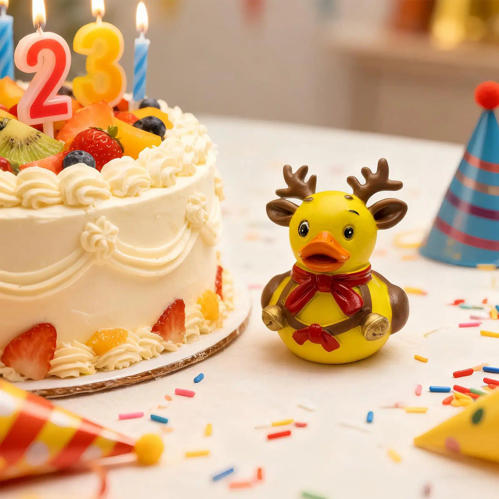 Duck Garden Statue Resin Christmas Art Decoration Animal Collectible Qme