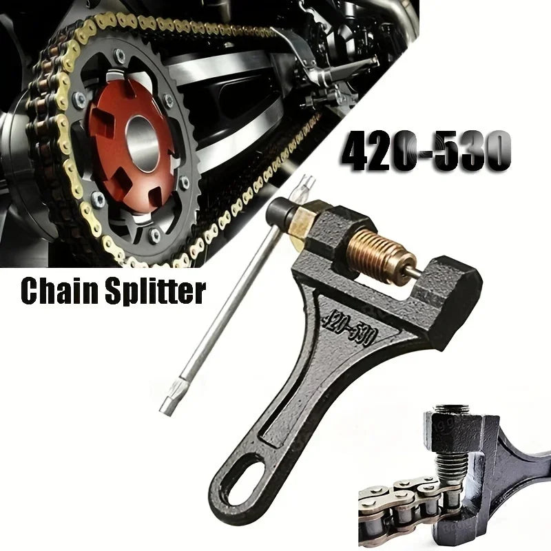Chain Breaker Tool #420-530 - Fits Dirt Bikes, ATVs, Quads, Go Karts & Scooters Qme