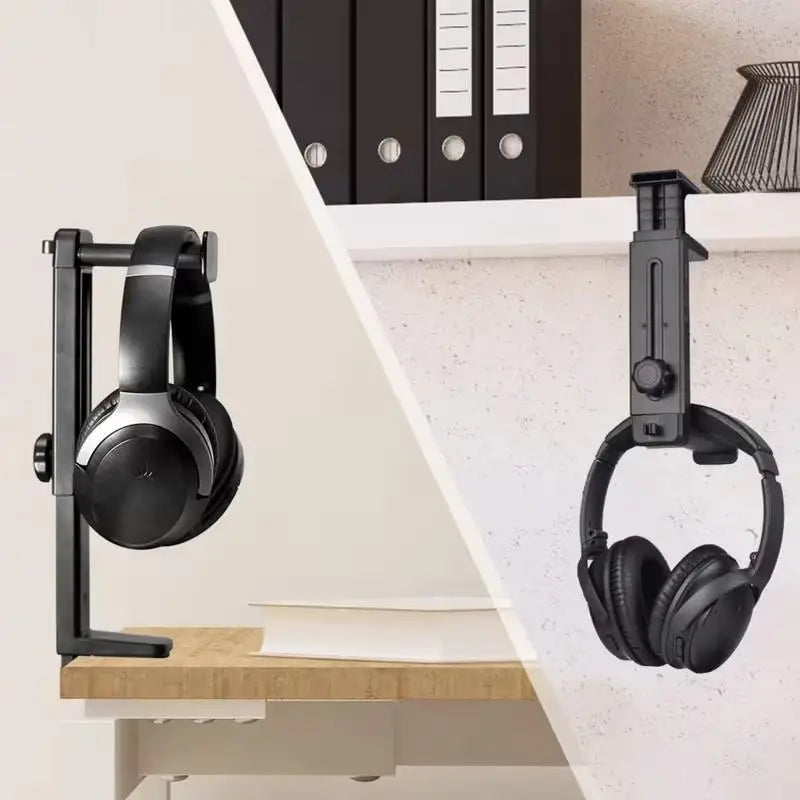 Headphone Stand Organizers Rotatable Extendable Under Desk Clamp Qme Default Title