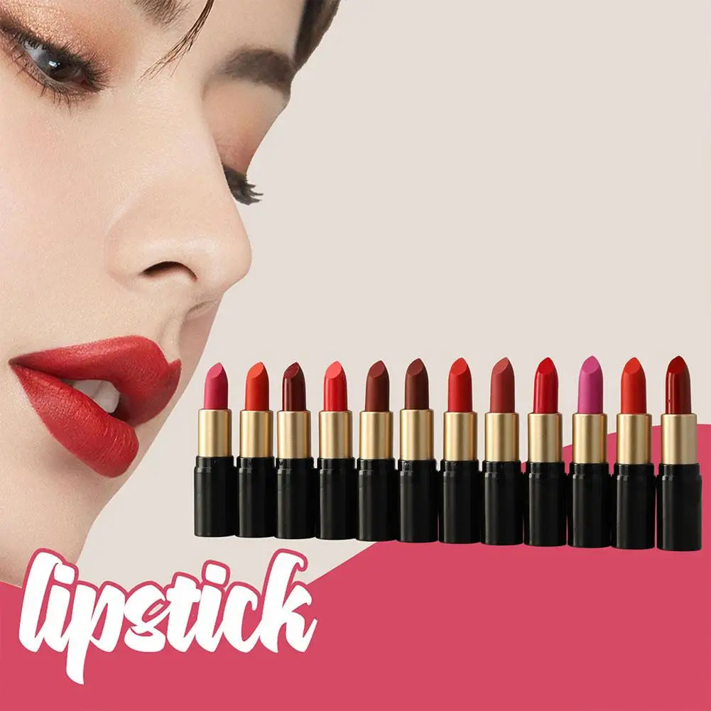Original Tube Lipstick Smooth Long Lasting Mini Tube Mate Velvet Lipstick Moisturizer Gloss Waterproof Lip Lipstick Cosmetic Qme