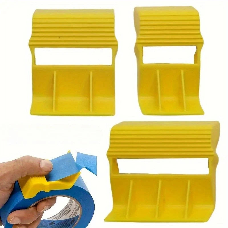 Tape dispenser, tape separator, small tape cutter, and spray paint accessory tape clamps Qme 1set