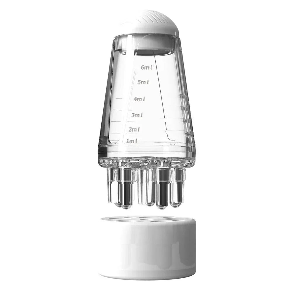 Scalp Applicator Liquid Comb Portable Mini Massage Combs Essential Oil Fluid Guiding Massager Anti Hair Loss Head Care Tools Qme Transparent