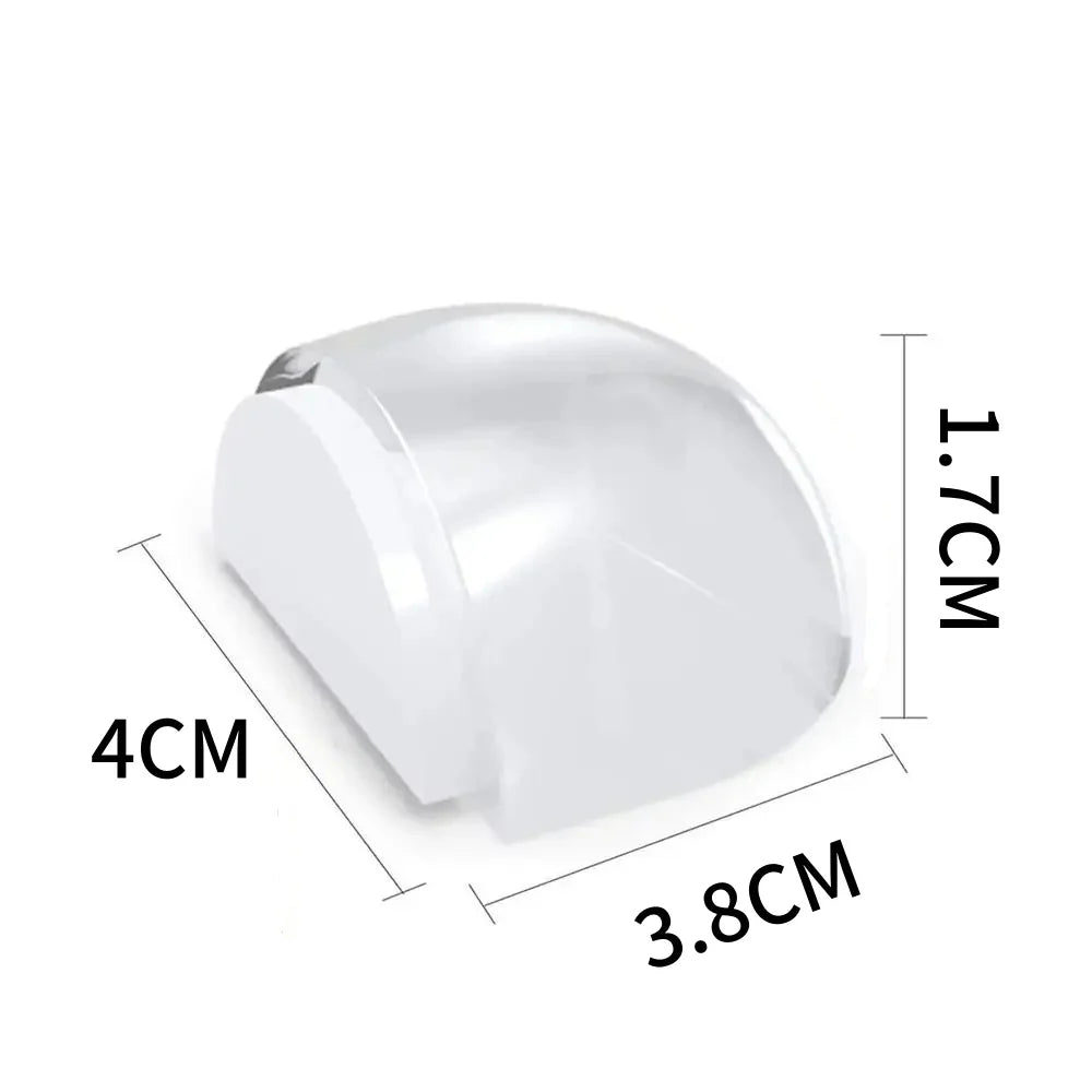 1/2/6PCS Transparent Door Stopper Self-adhesive Anti-collision Silent Door Stopper To Protect Walls Furniture Home Improvement Qme Fully transparent M 1pcs