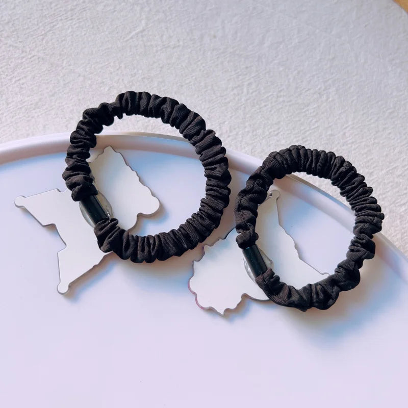 Clowmi Hair Clips Black Pink School Ties Accessories Cute Bands Qme