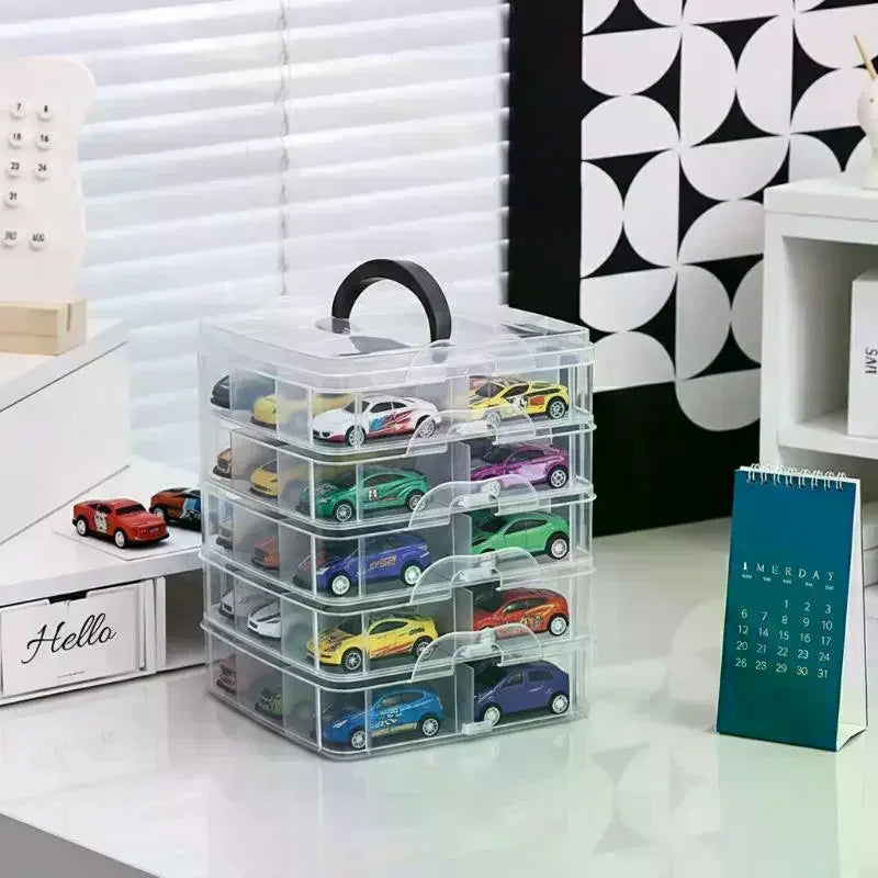 Transparent Minimalist Toy Storage Box Dustproof Moisture-proof Qme