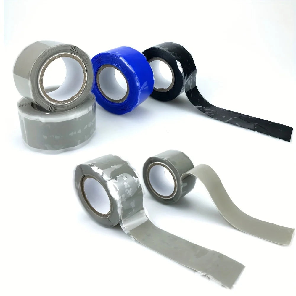1 Roll Self-Fusing Silicone Tape, Hose Repair Tape, Leak Proof Rubber Hose Tape, Pipe For Water, High Pressure Resistance Qme