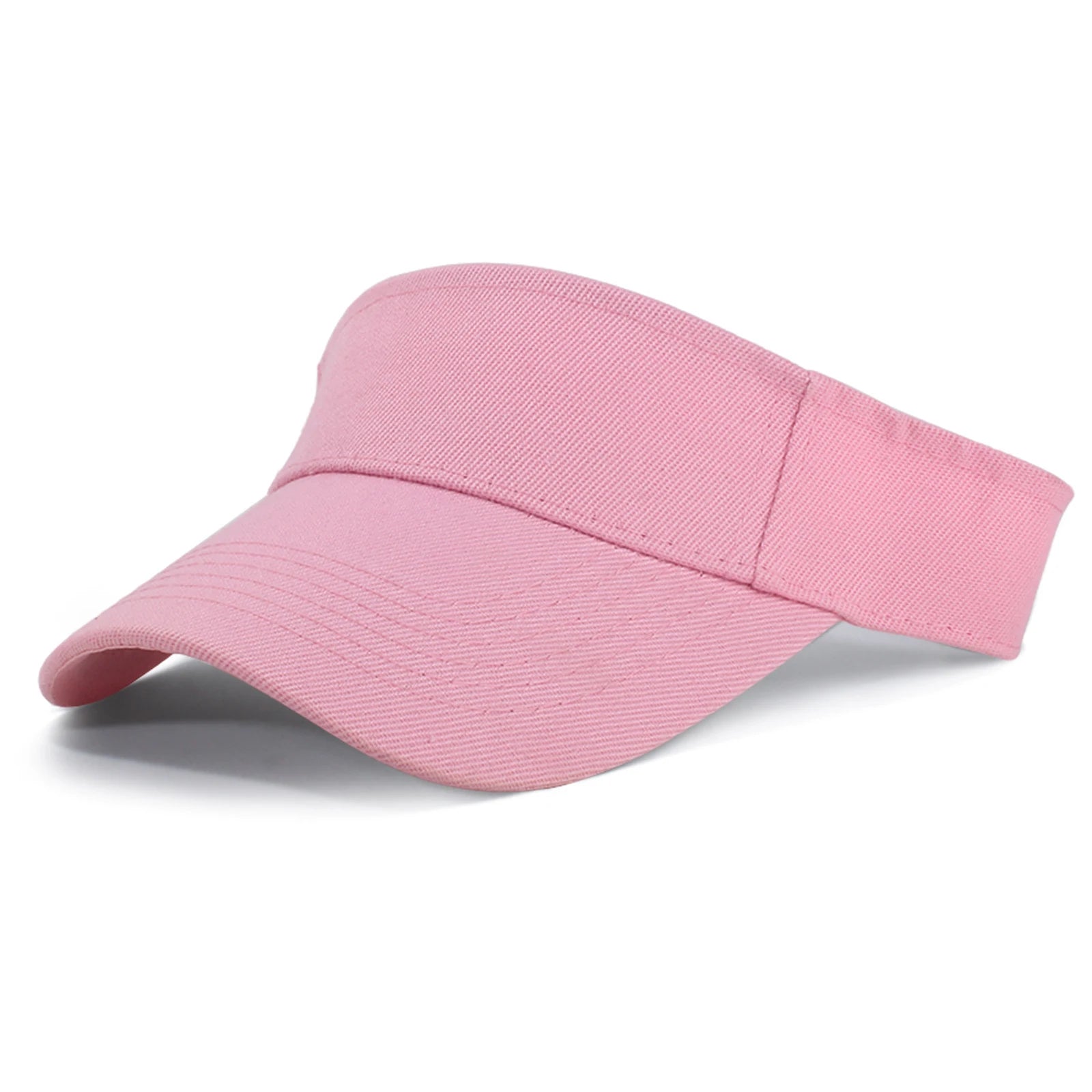 Men and Women Empty Top Sports Hat Running Hiking Sun Protection Cap Solid Color Fashion Casual Outdoor Hiking Sun Shaded Cap Qme Pink One Size
