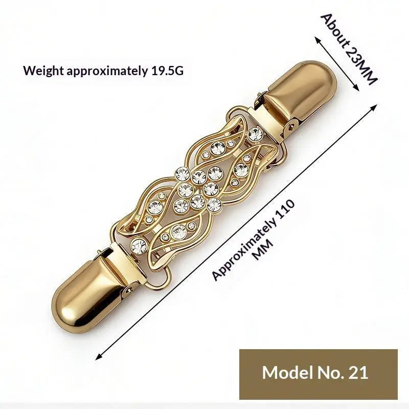 Elegant Sweater Clips Retro Back Cinch Shawl Cardigan Collar Clip To Tighten Dress Pant Waist Tightener For Women Girls Clothing Qme A21