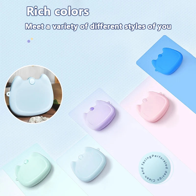 Silicone Denture Tray Box Vent Holes Dental Orthodontic Braces Qme