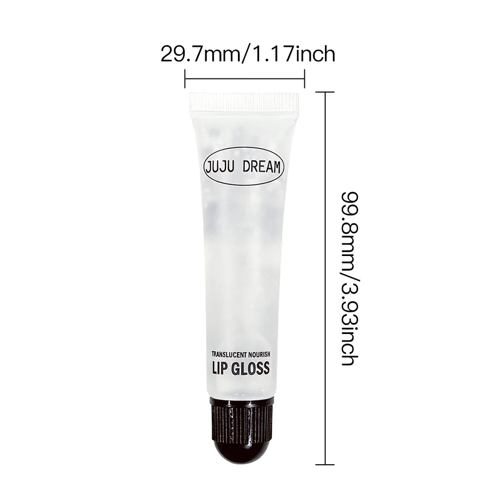 Clear Nourishing Lip Gloss Hydrating Balm Dry Lips Long Lasting Glass Qme