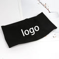 Customize Add Printed Logos Headband Sports Cycling Wash Face Qme black