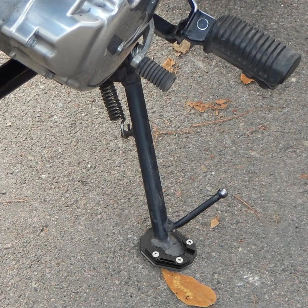 NEW Motorcycle Kickstand Pad Extender Foot Side Stand Motorcycle Kickstand Extension Support Plate Foot Side Stand Extension Pad Qme