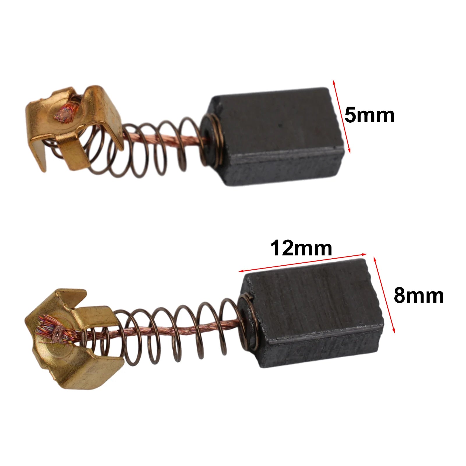 20pcs/set Carbon Brushes 5x8x12mm CB-64# 110*100 For Electric Motor CB85 CB57 CB64 191627-8 For Power Tool Accessory Qme