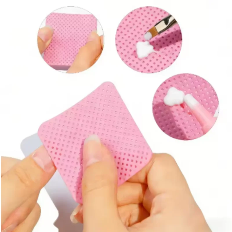 Wipes Napkins Remover Gel Plum Blossom Shape Nail Wipes Nail Manicure Pedicure Pads Art Cleaning Tools Tips Nail Polish Remover Qme