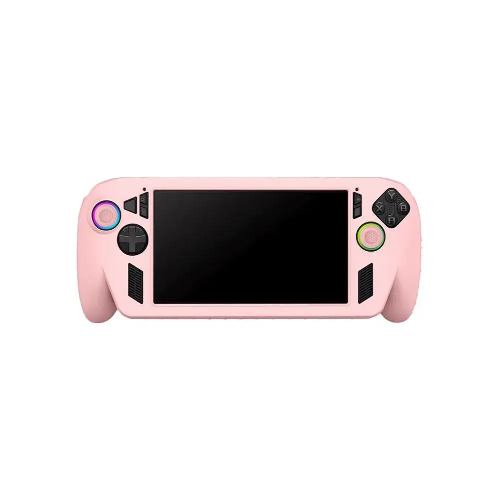 For ROG For Xbox Ally X Handheld Silicone Protective Case Non-slip And Anti-fall Protective Cover Soft Durable Easy To Install Qme pink