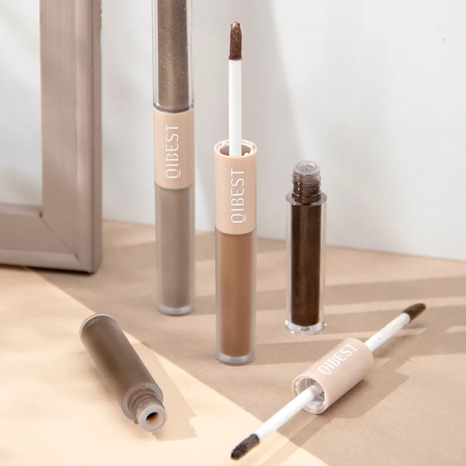 2 In 1 Stick Pearly Matte Eyeshadow Cream Smooth Nude Eye Makeup Liquid Contour Shadow Stick Waterproof Shimmer High Light Pen Qme
