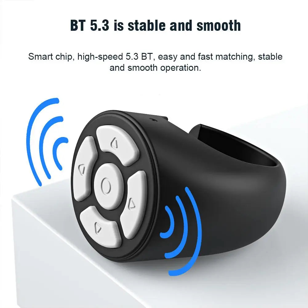 Wireless Bluetooth Remote Control, Video Scrolling Ring Page Turner Bluetooth Ring Scroller, Rechargeable Scrolling Rings Qme