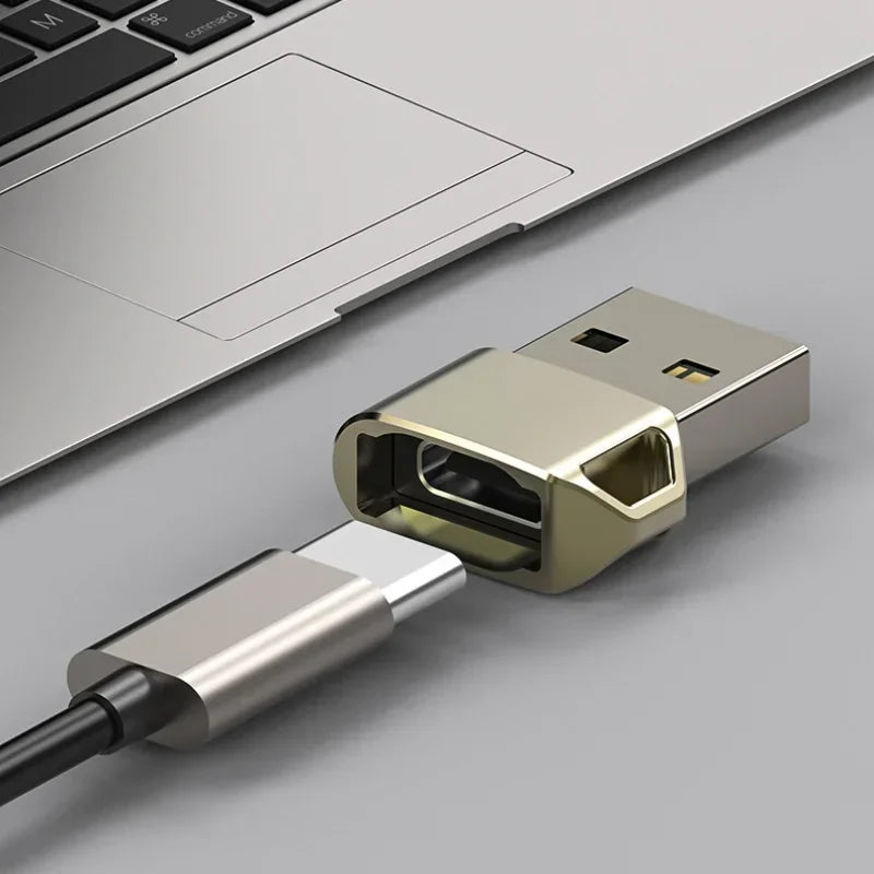 1PCS Universal Usb To Type C Adapter for Android Mobile Mini Type-C Jack Splitter Smartphone USB C Connectors OTG Converter Qme