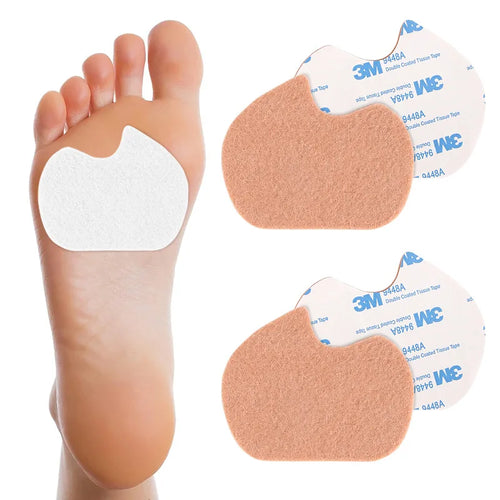 1/2/3/4 Pcs Forefoot Pad Multi-Functional Prevents Chafing Thickened Felt Foot Pad Prevents Blisters Chafing Front Half Foot Pad Qme