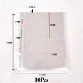 10sheets A5 Loose-leaf PP Transparent Pull-in Inner Page 6 Holes File Qme 6holes 4grids10pcs