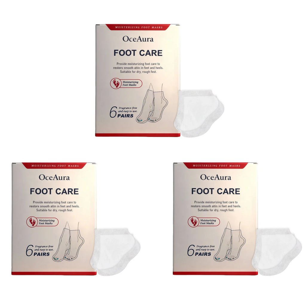Shea Butter Moisturizing Foot Mask Gentle Exfoliation Remove Dead Skin Relieve Foot Soft Smooth Hydrated Feet Masks Skin Care Qme 18Pairs Boxed