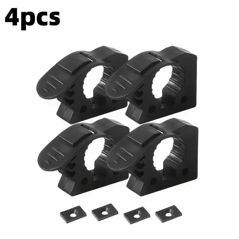2/4pcs Quick Fist Clamp For Mounting Tools Equipment Rubber Clamp Ideal For Offroad Vehicles, ATV, UTV, Truck Part Accessories Qme 4pcs
