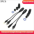 5Pair POE Splitter POE Switch POE Cable Adapter Tape Screened 5V 12V 24V 48V Power Supply Cable 5.5*2.1mm RJ45 DC Qme 5pair Blackpoe cable