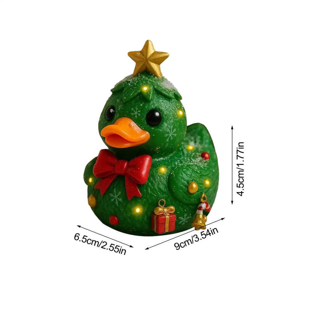 Resin Ducks Gingerbread Tiny Christmas Cute Holiday Tree Candy Cane Qme