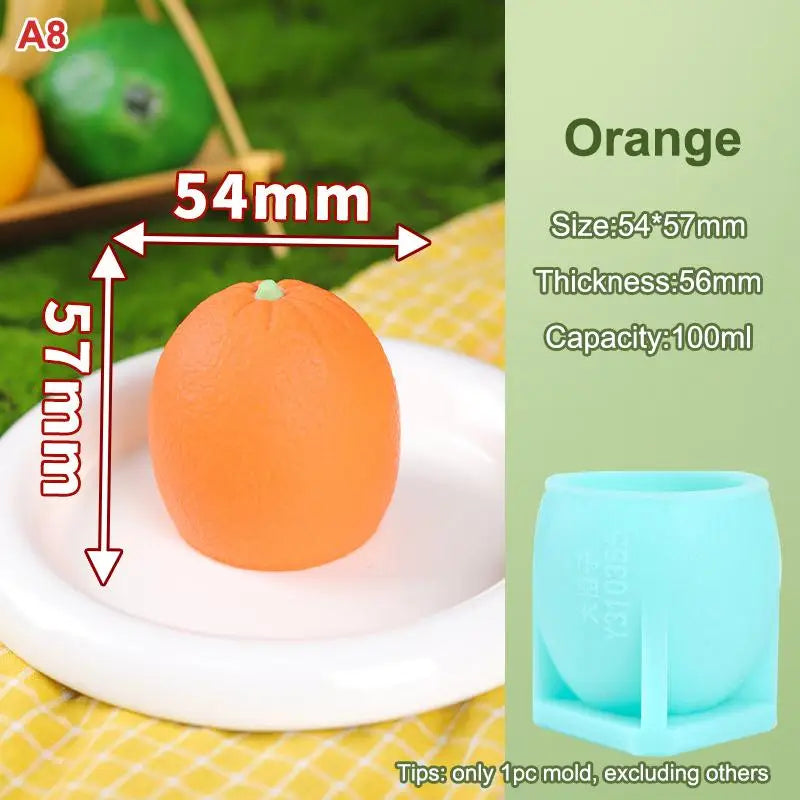Easy Release Cake Chocolate Jelly Soap Mold DIY Food-safe Fruits Ice Qme A8