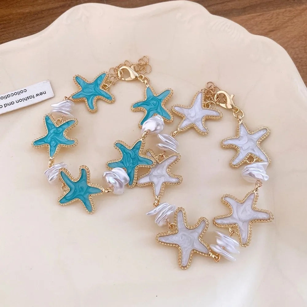 Bohemian Acetate Starfish Bracelet Ornaments Adjustable Acetic Acid Qme