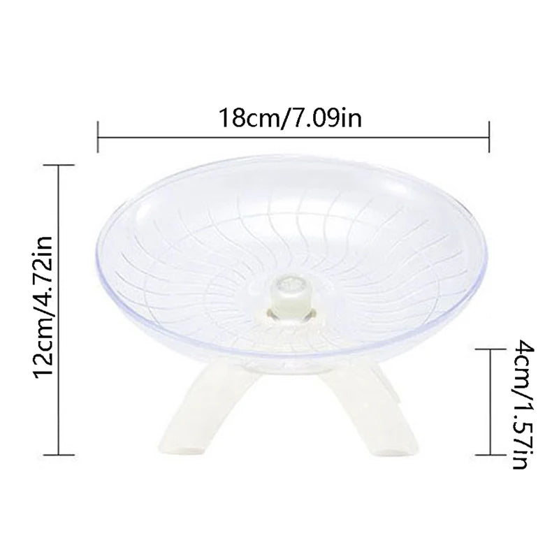 1Pc Pet Hamster Flying Saucer Exercise Squirrel Wheel Hamster Mouse Running Disc. Qme