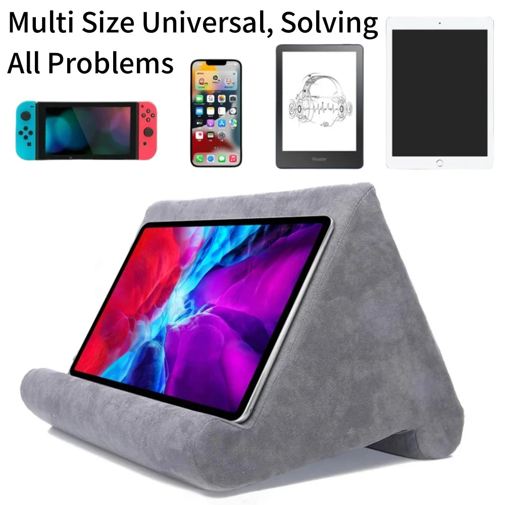 Sponge Pillow Tablet Stand Holder Pillow Pad Ultra Multi-Angle Soft Tablet Stand for Samsung Xiaomi Tablet Holder Reading Stand Qme
