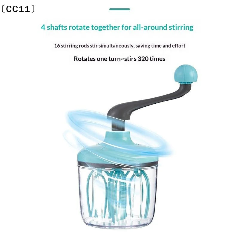 Multifunctional Manual Whisk Semi-automatic Egg White Cream Cake Hand Qme