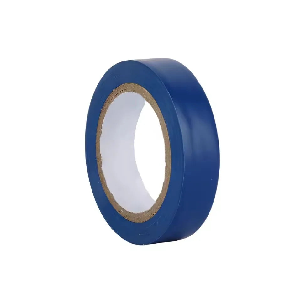 PVC colored electrical tape is waterproof, flame-retardant, insulated, and environmentally friendly Qme Blue 1Roll 12M 18mm