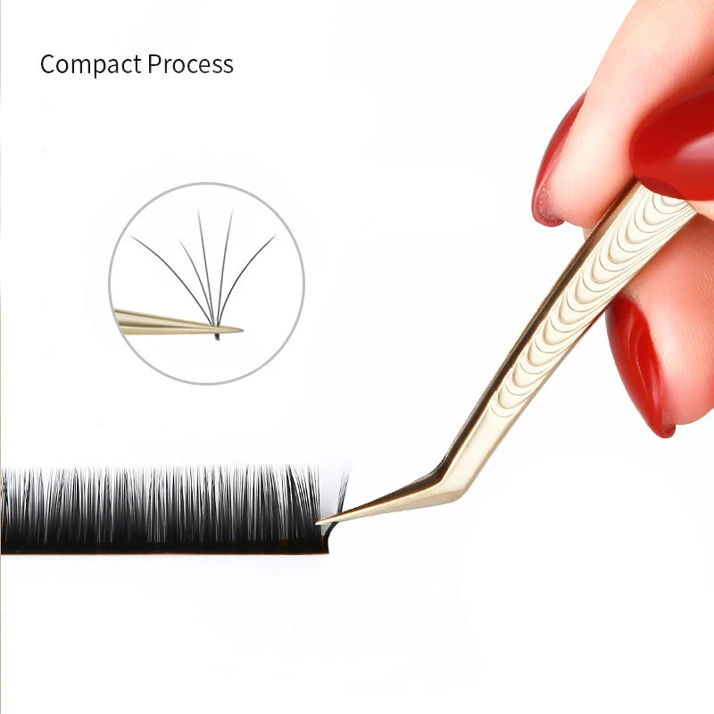 Makeup Professional Eyelash Tweezers 3D Volume Extension Tweezer Fan Qme