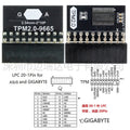 TPM 2 0 Encrypted Security Module Board LPC 20 Pin Mainboard Card Qme Default Title
